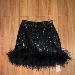 Sequin Mini Skirt